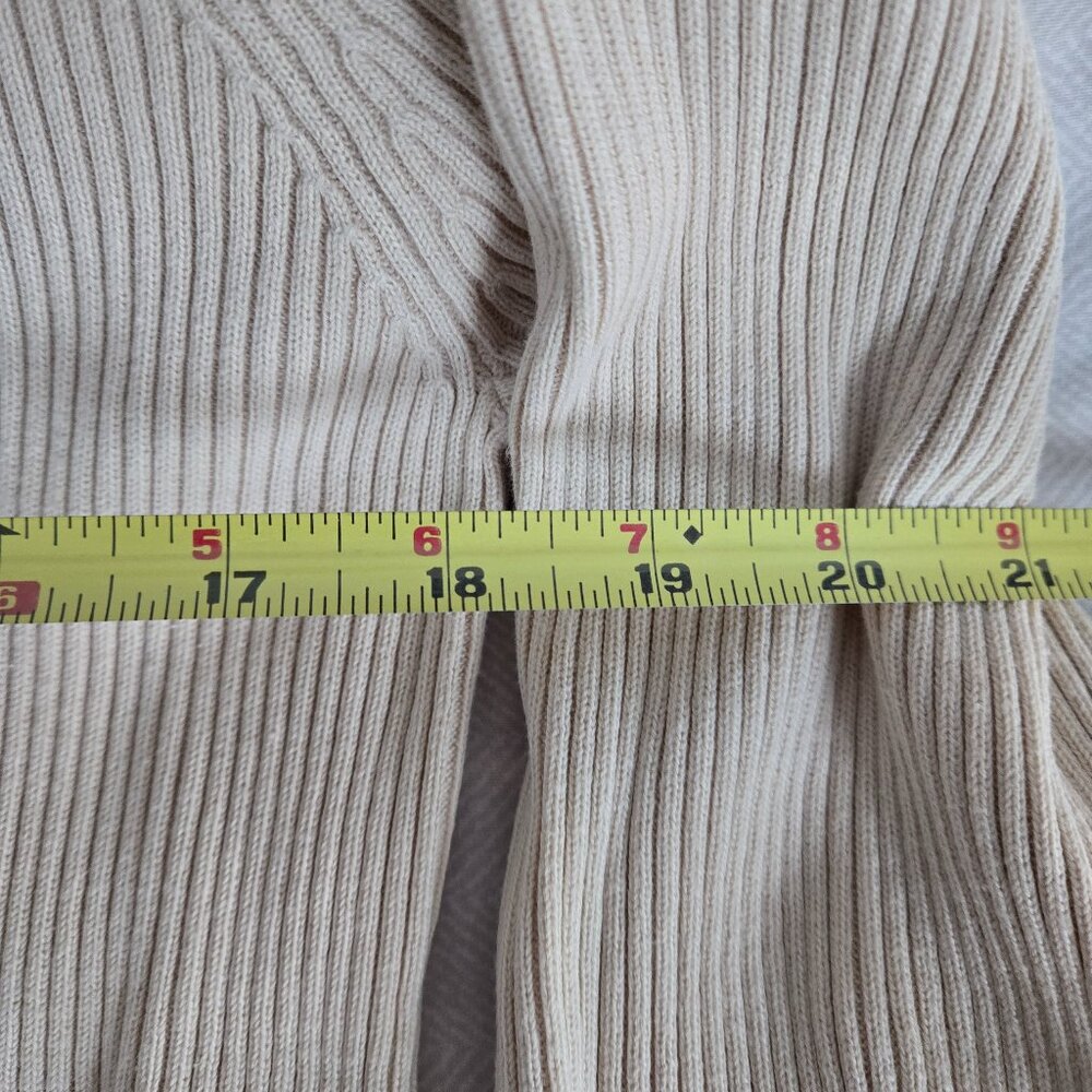Polo by Ralph Lauren Cream Ribbed Henley Top - Picture 4 of 6